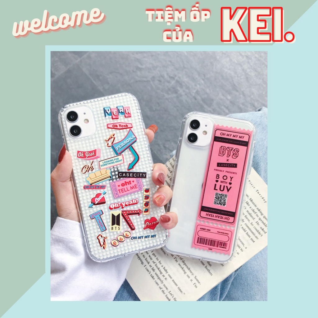Ốp lưng trong BTS xinh xỉu luôn dành cho nhiều dòng máy của Iphone/samsung/oppo/realme/vivo/xiaomi/13promax/13mini/13
