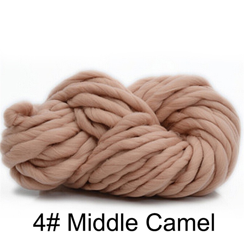 Chăn len dệt kim đan bằng tay kích thước sợi siêu lớn siêu dày