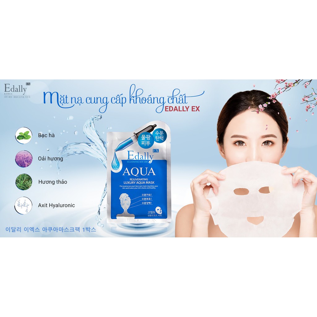 Mặt nạ cung cấp khoáng chất Edally EX - Edally EX Rejuvenating Luxury Aqua Mask ( 1 cái )