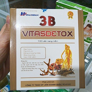 3B VITASDETOX vitamin tổng hợp dinh dưỡng công thức tăng đề kháng  100v