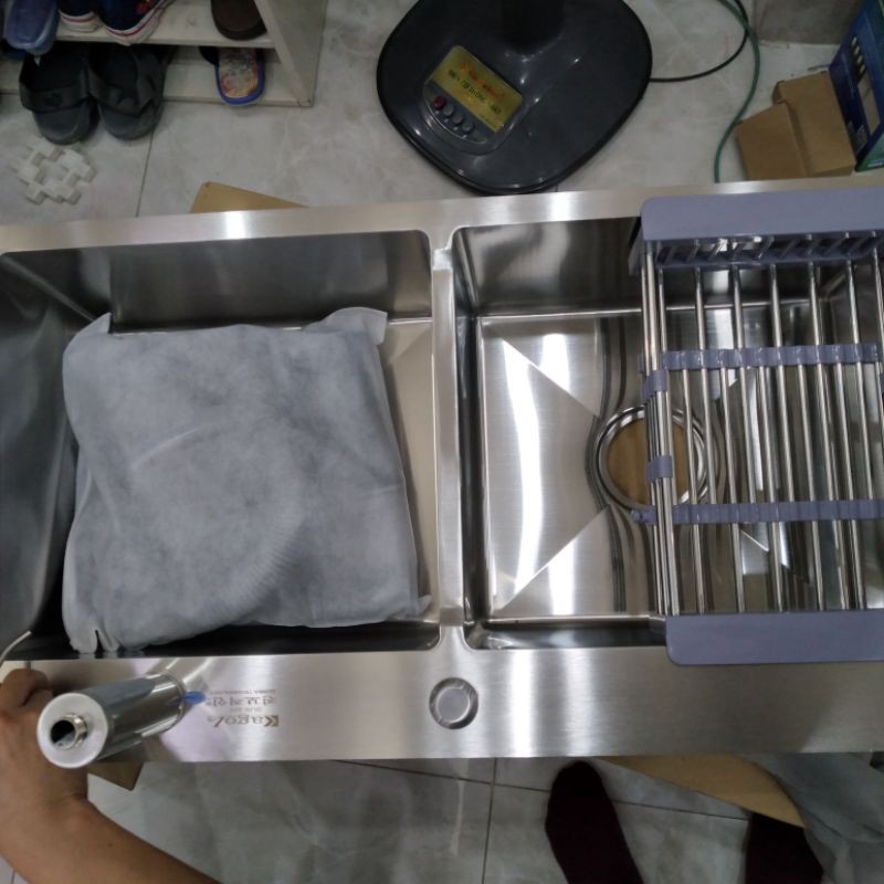 Chậu đúc inox 304 💥Hàng cao cấp💥 siêu dày, siêu bóng, chống ồn