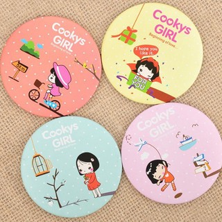 Gương mini cầm tay dễ thương,
