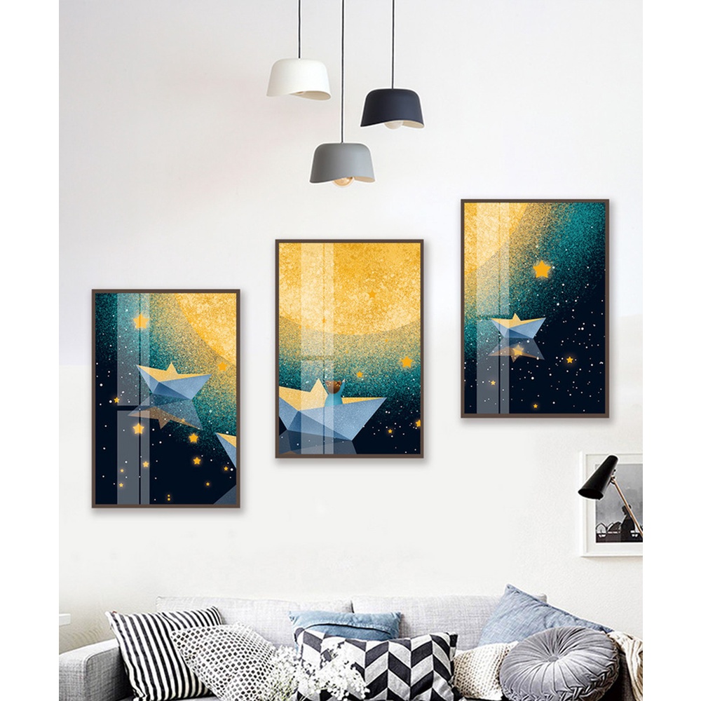 In hình ép gỗ Laminate TRANH PHONG CẢNH - Mẫu 73 (3 HCN 3x20x30, 3x30x40, 3x40x60). In ảnh theo yêu cầu