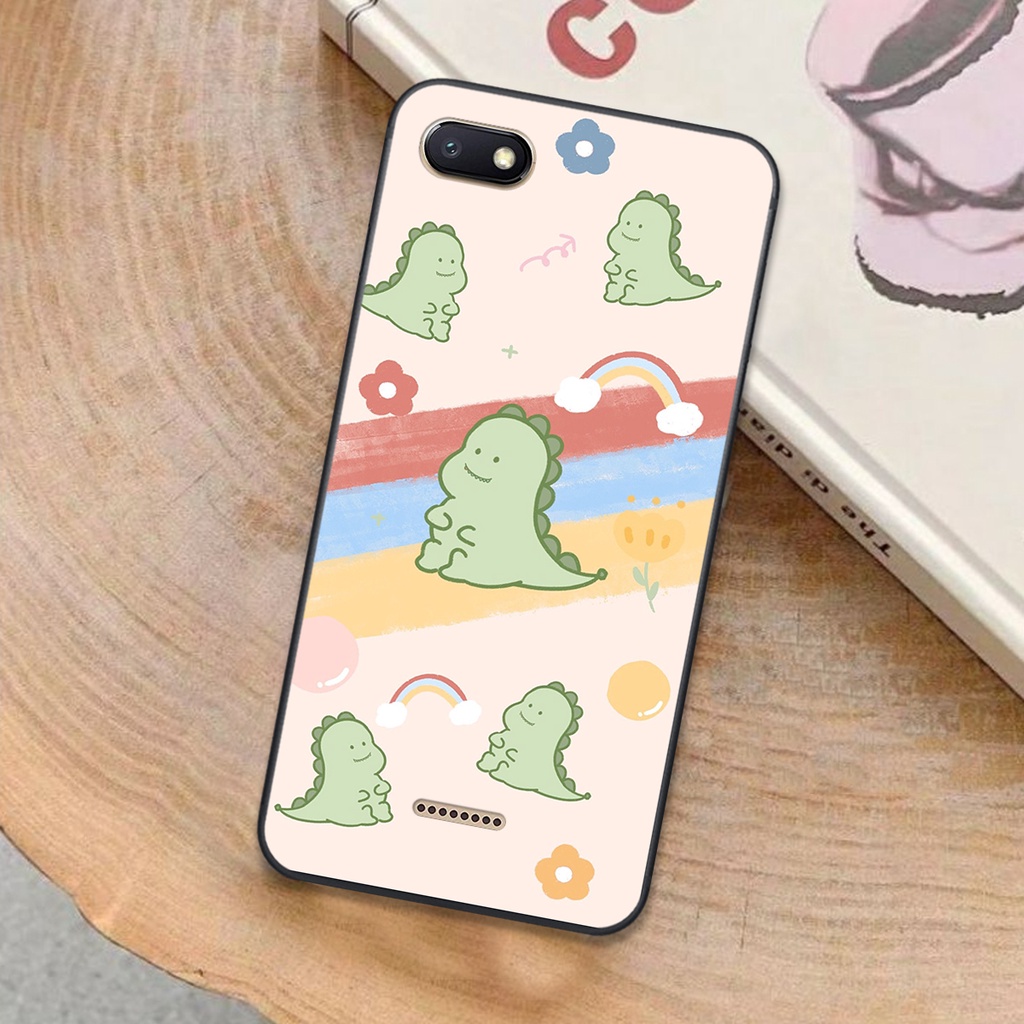 Ốp lưng Xiaomi Redmi 6 - 6A in hình khủng long cute
