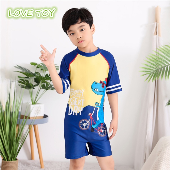 Bộ Đồ Bơi Chống Nắng In Hoạt Hình Thoáng Khí Nhanh Khô Thời Trang Mùa Hè Cho Bé Trai Từ 4-8 Tuổi