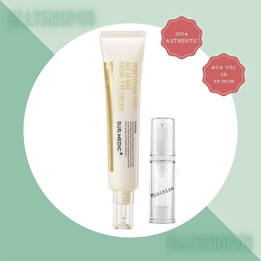 Kem giảm thâm, mờ nếp nhăn Sur.Medic+ Perfection 100 All In One Facial Eye Cream