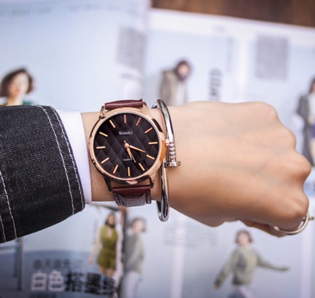 [GIÁ SỈ] ĐỒNG HỒ NAM DÂY DA WEEKY W092 SIÊU ĐẸP