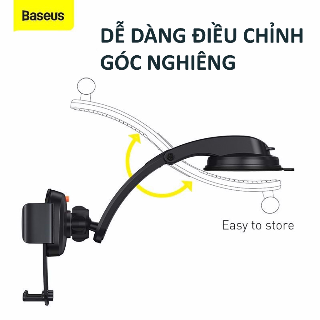 Giá Đỡ Kẹp Điện Thoại Ô Tô Cao Cấp BASEUS Easy Control Clamp Car Mount Holder (Mẫu Mới 2022)