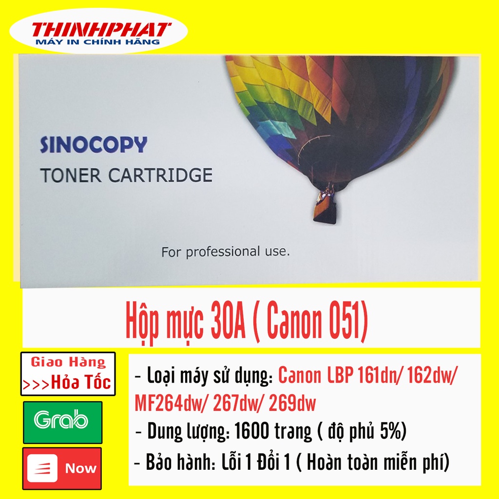 ✅ Hộp mực máy in Canon LBP 161dn/ 162dw/ MF264dw/ 267dw/ 269dw - Canon 051