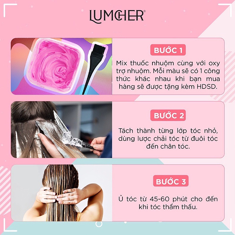Thuốc bóc đen tóc tại nhà giá rẻ chính hãng LUMCHER
