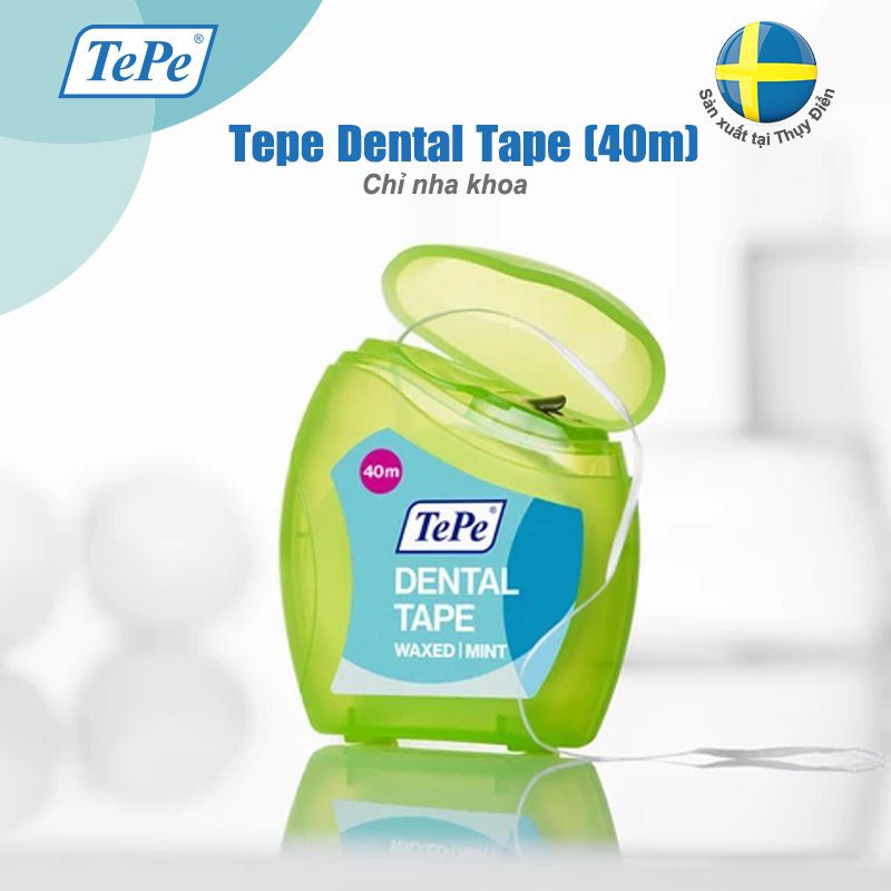 Chỉ nha khoa Tepe Dental Tape hương bạc hà 40m