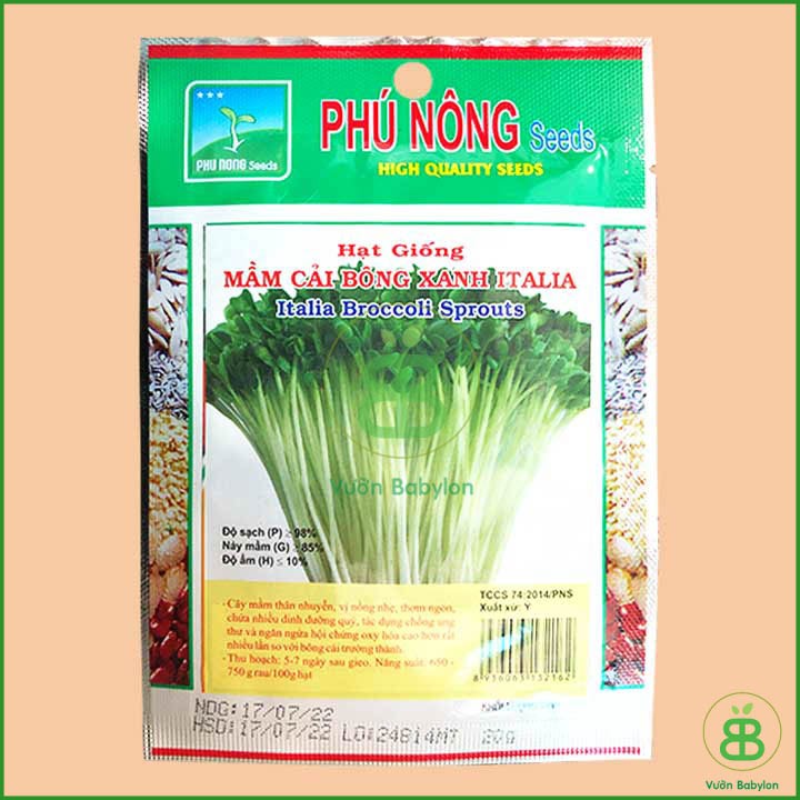 Hạt Giống Mầm Bông Cải Xanh 20Gr