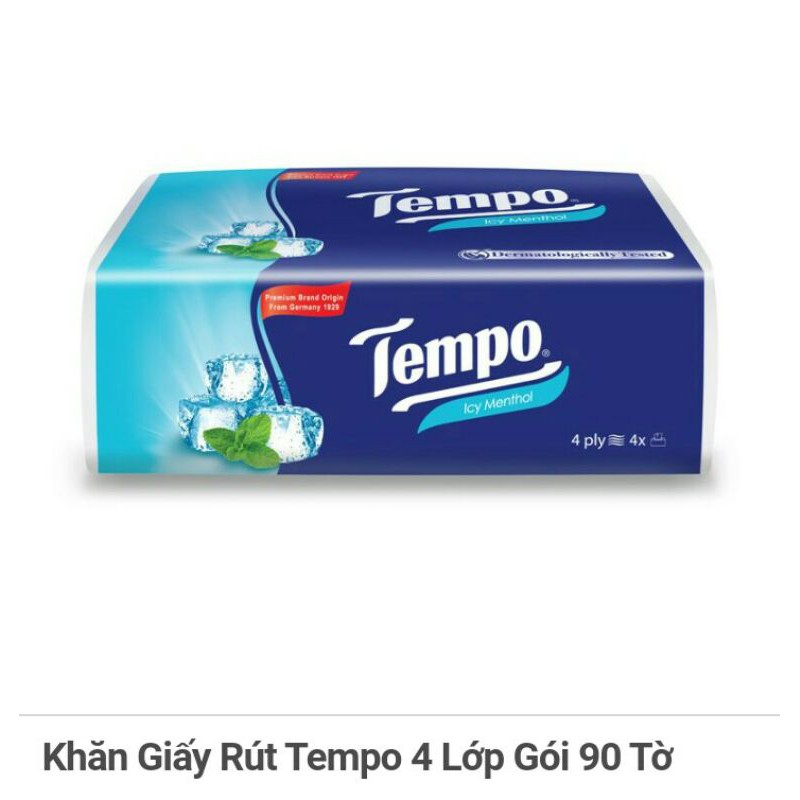 Combo 4 gói khăn giấy rút tempo 4 lớp 90 tờ