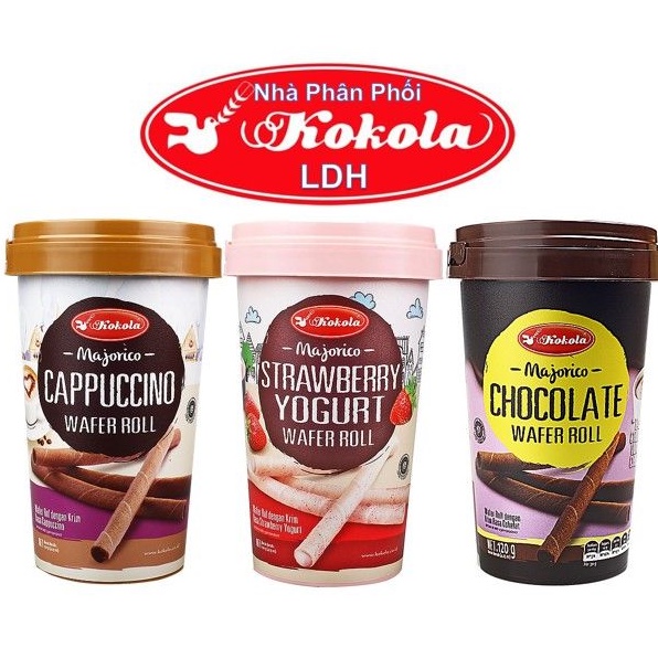 Bánh Quế Majorico Wafer Roll Kokola Hũ 120g | BigBuy360 - bigbuy360.vn