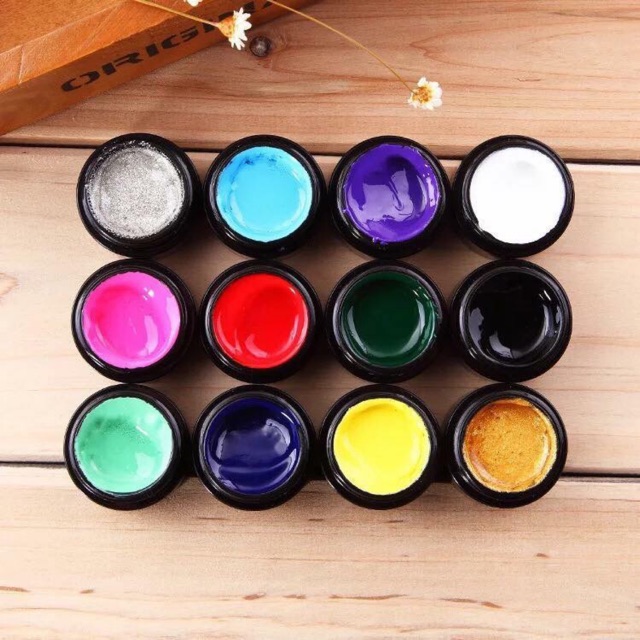 Set gel vẽ 12 màu
