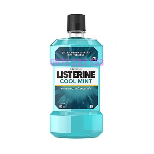 Nước Súc Miệng Hương Bạc Hà Listerine Cool Mint 750ml