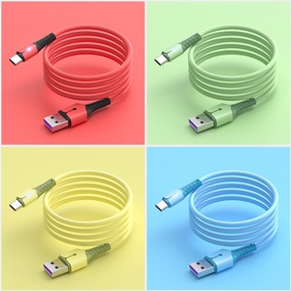 ⚡Dây Cáp Sạc Nhanh Đèn LED 1.5M 5A 5Liquid Silicone
