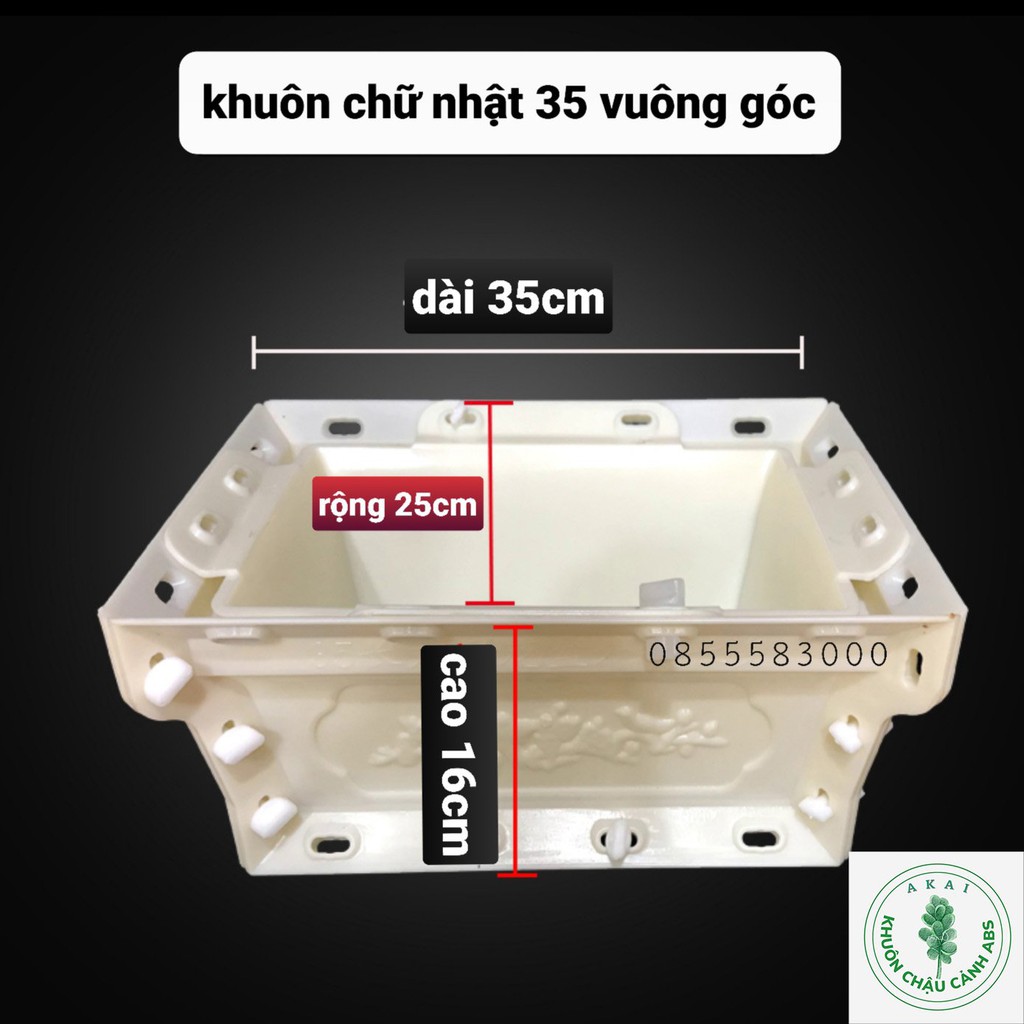 Khuôn đúc chậu chữ nhật 35