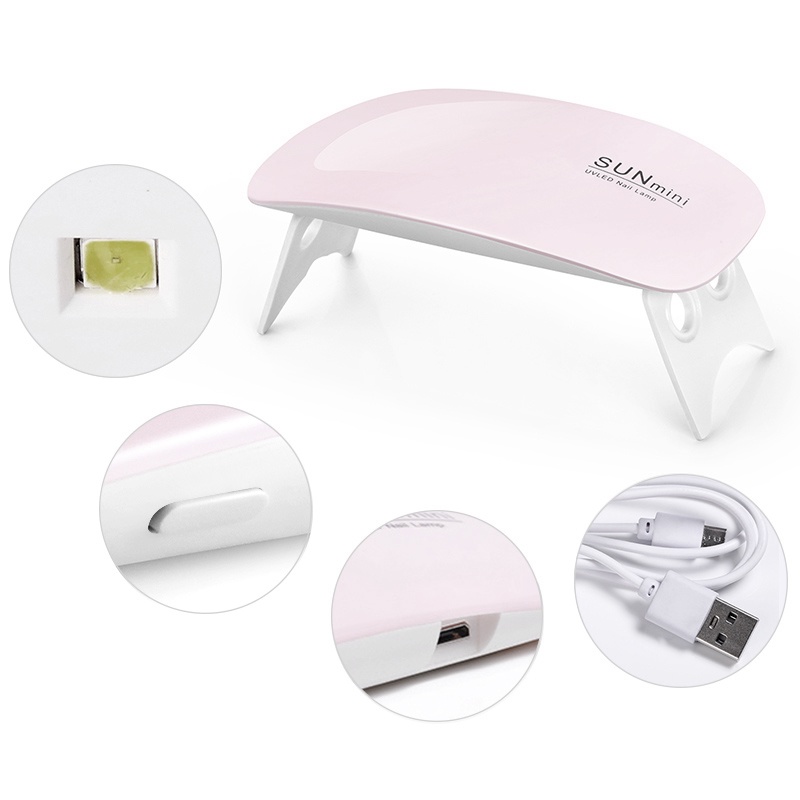 Đèn sấy khô sơn móng tay UV BORN PRETTY 6W cổng USB dễ dàng mang theo tiện lợi