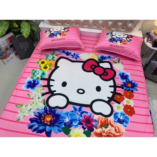 Ga gối thun lạnh 5D cao cấp mẫu bé kitty