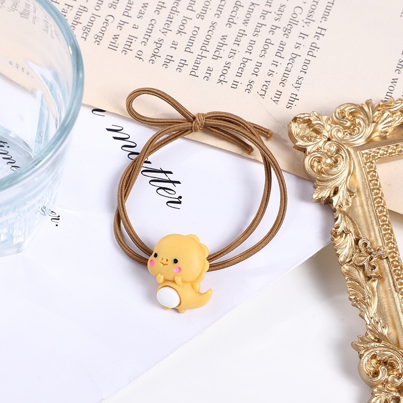 Dây buộc tóc hình thú , Đồ cột tóc hoạt hình thun co giãn chắ chắn