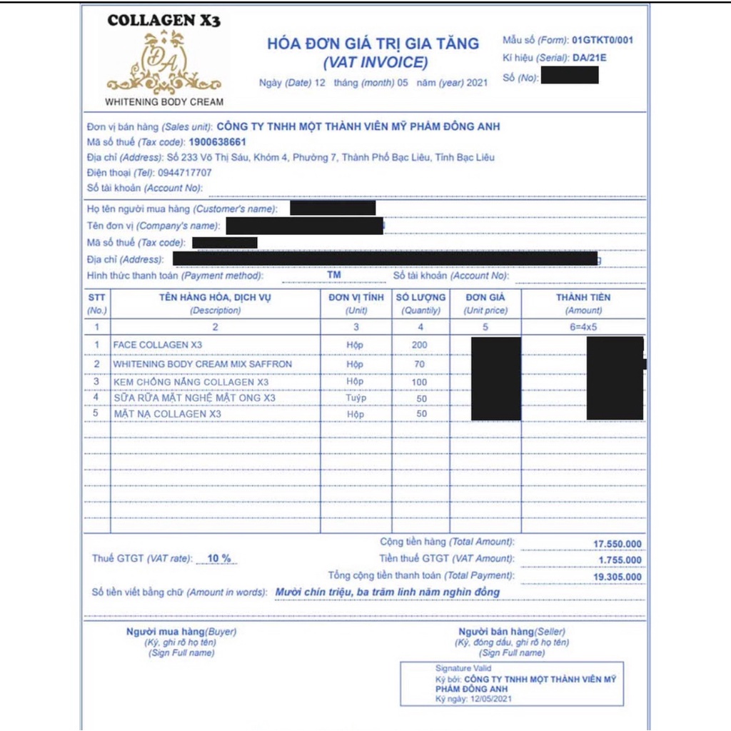 Kem Body Collagen X3 Luxury - Body Colagen X3 - Công ty Mỹ Phẩm Đông Anh