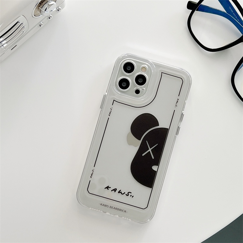 Ốp Điện Thoại Trong Suốt In Hình Gấu Hoạt Hình Cho iPhone 7+ 8+ 8 7 Plus 11 12 13 Pro MAX X XS MAX XR