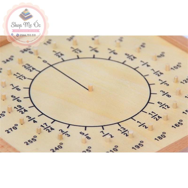 Giáo cụ Montessori - Bảng ghép hình chia tọa độ (Có sẵn)
