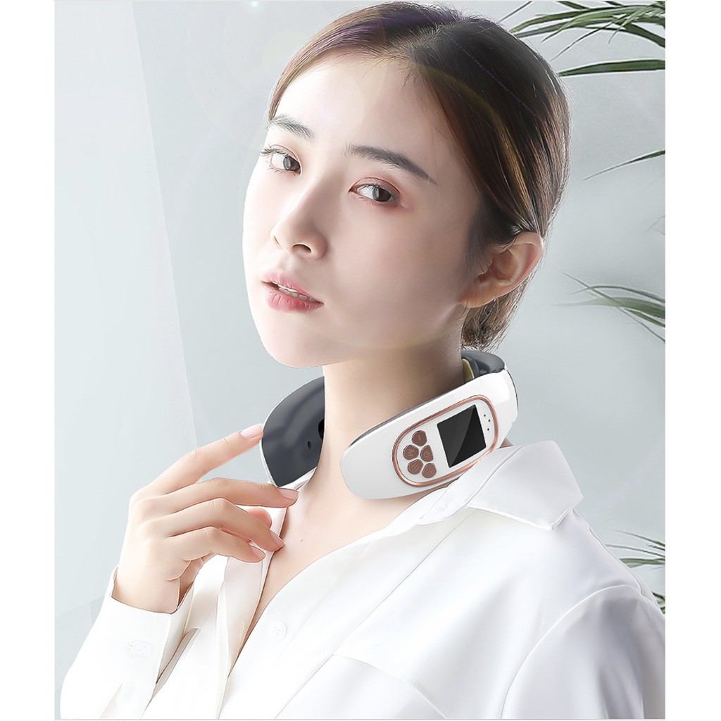 Máy massage vai cổ Dr.Meridians xung điện kèm sưởi ấm có remote điều khiển