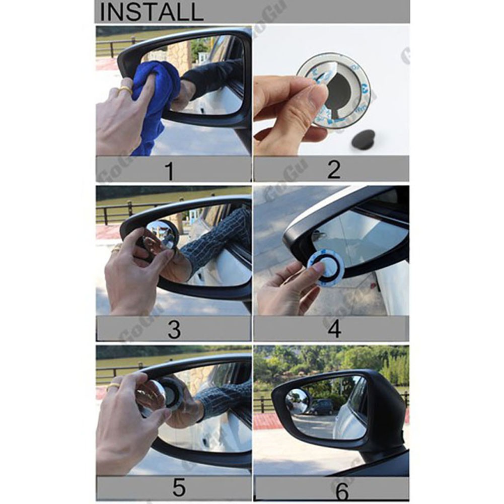 Gương cầu lồi - xóa điểm mù cho xe hơi - kính hậu xoay 360 độ | BigBuy360 - bigbuy360.vn