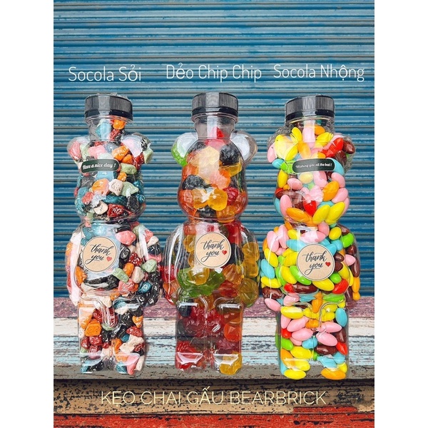 CHAI GẤU BEARBRICK KẸO CÁC LOẠI
