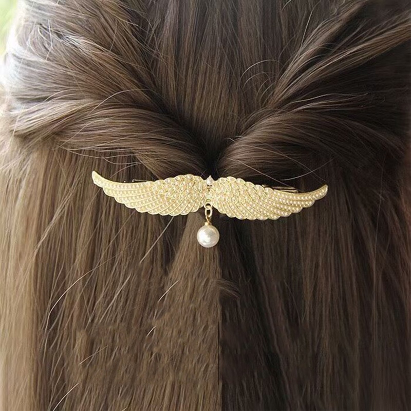 Kẹp Tóc Trang Trí Hình Cánh Thiên Thần Phong Cách Lolita