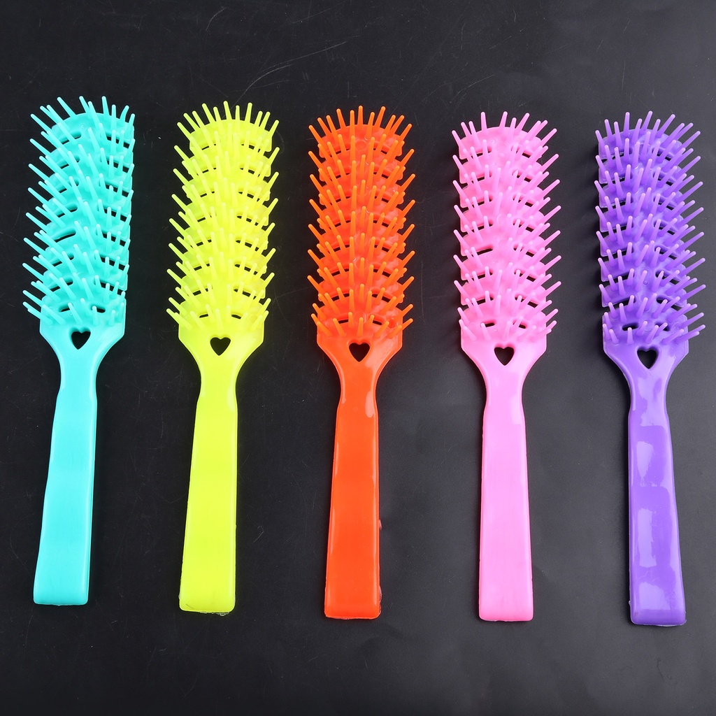 Lược Chải Tóc 7 Hàng Lỗ Thông Hơi Với Đầu Chải Cho Tóc Ngắn Xoăn / Thẳng Nhanh Khô