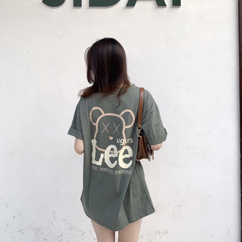 Áo Phông Nam Nữ 3158 In Hình Gấu Hai Mặt