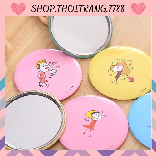 Gương mini dễ thương Hàn Quốc 1480 shop thời trang 7788