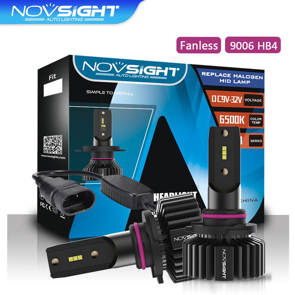 Đèn pha NovSight N31 ổ cắm 9006 HB4 50W 10000LM 6500K&lt;br&gt;góc 360° CSP mini chất lượng cao
