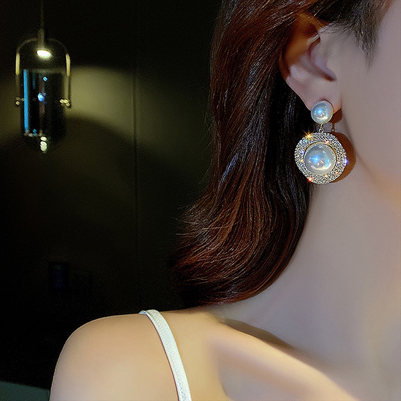 Khuyên Tai Nữ Đính Ngọc Thời Trang Hàn