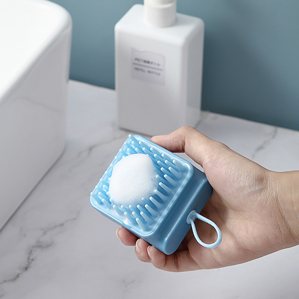 [Hàng mới về] Lược silicon mát xa da đầu khi tắm đa năng tiện lợi cho nữ