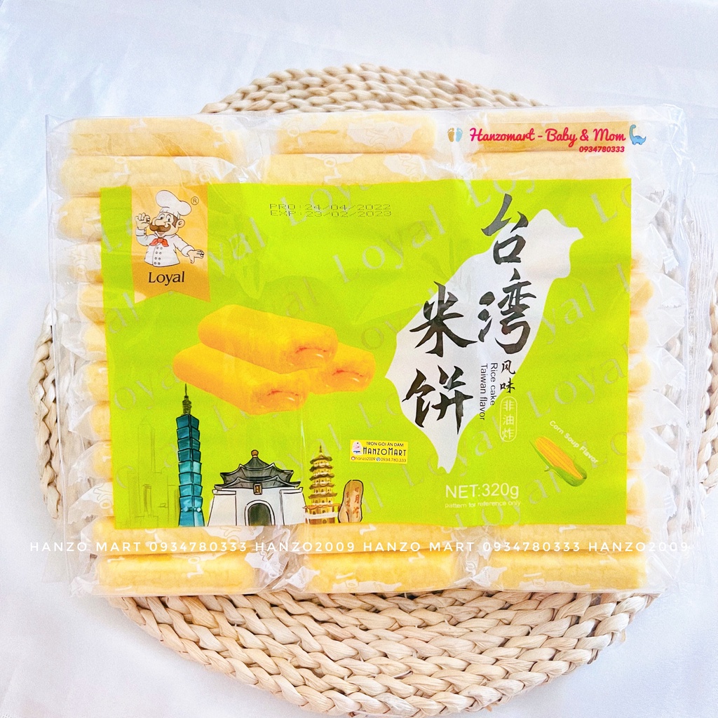 Bánh Gạo Eviza Loyal 300g đủ vị phô mai bắp