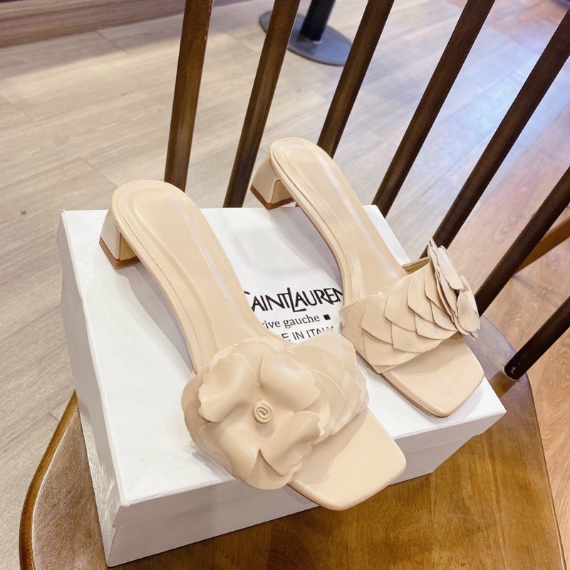 DÉP GUỐC BẢN XẾP HOA GÓT DẸT 5P