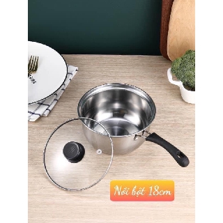 Nồi nấu bột inox size 18cm