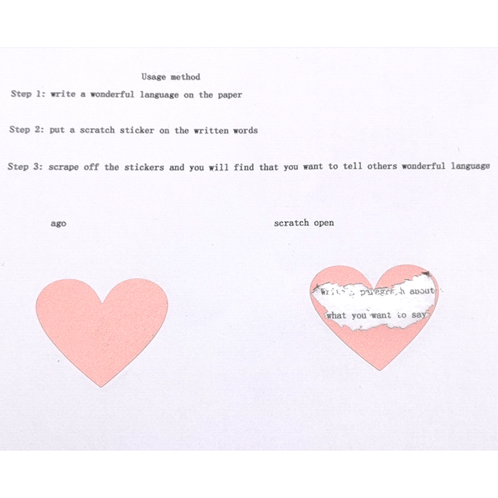 Bộ 50 Miếng Dán Trang Trí Hình Trái Tim / Ngôi Sao Xinh Xắn