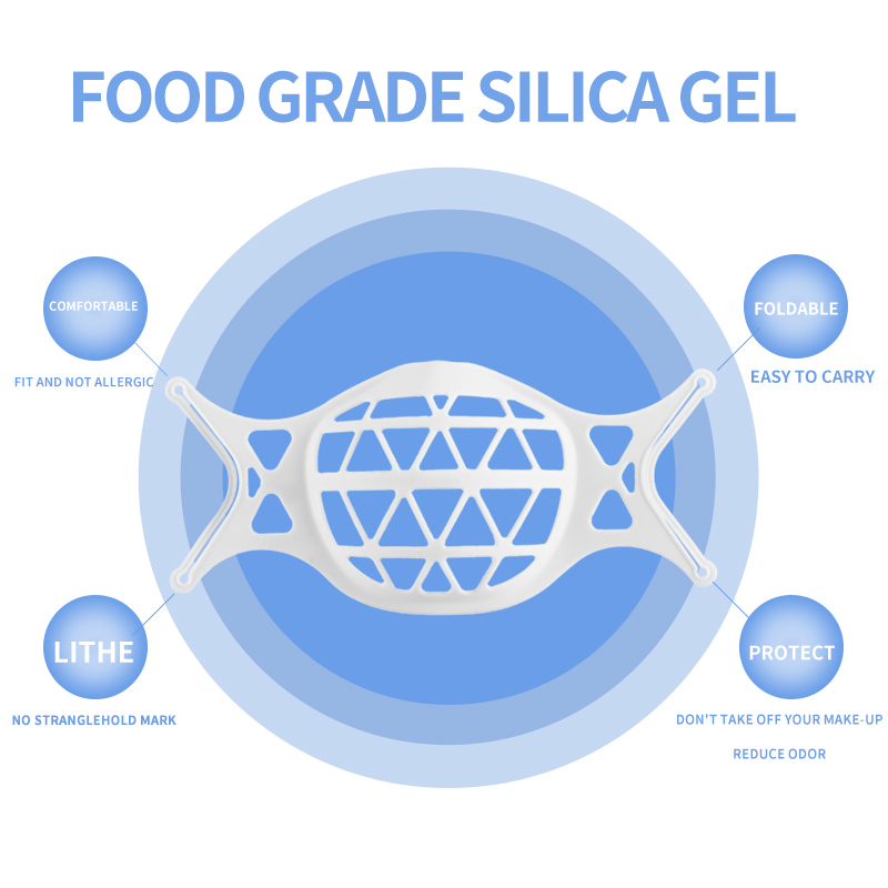 (Hàng Mới Về) Giá Đỡ Mặt Nạ Silicon Đàn Hồi 3d Hiện Có 4 Màu | BigBuy360 - bigbuy360.vn