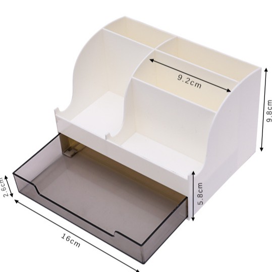 Ống cắm bút kèm ngăn kéo tiện lợi để điều khiển cọ trang điểm đồ dùng học tập TN49