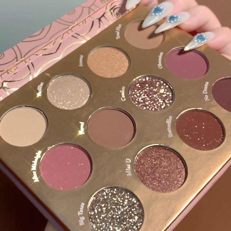 (Hàng Mới Về) Bảng Phấn Mắt 12 Màu Ngọc Trai Lì Tự Nhiên Lâu Trôi | BigBuy360 - bigbuy360.vn