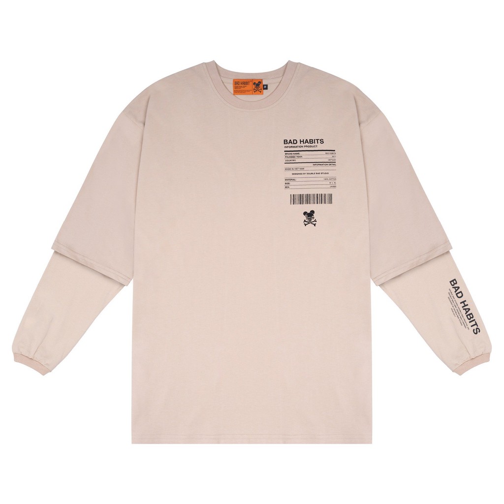 Áo Thun Dài Tay Bad Habits Basicism Layer 100% Cotton - Local Brand Chính Hãng