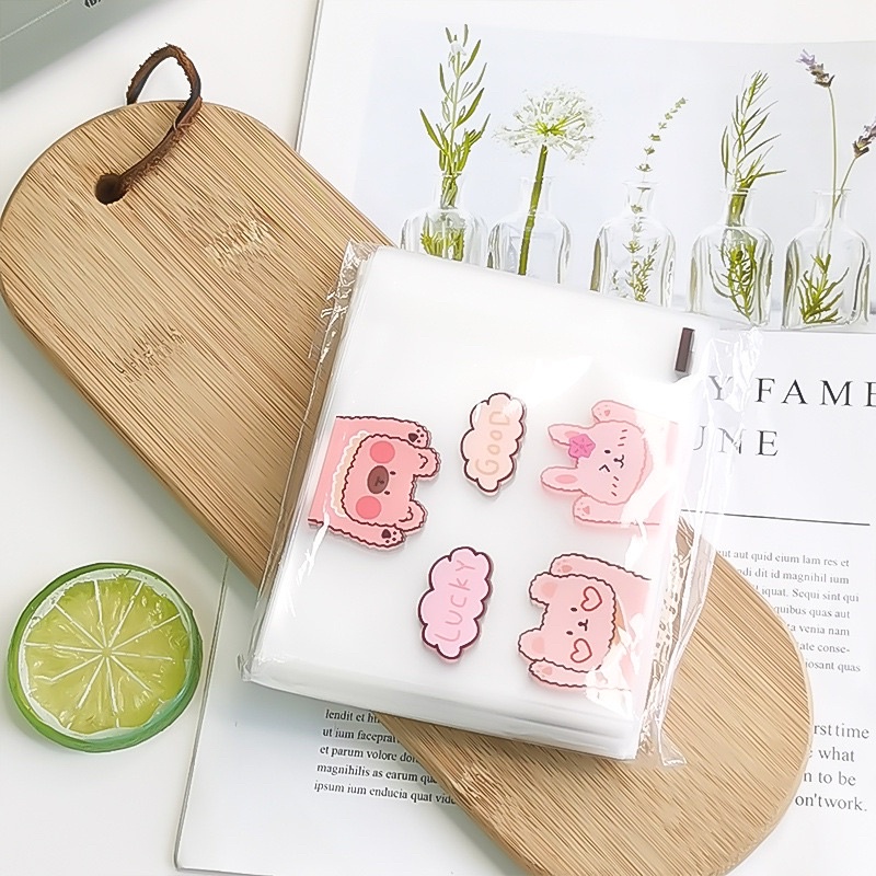 set 50 túi kiếng dán 3 size bánh 50 g, 63 - 80 g, 100 g