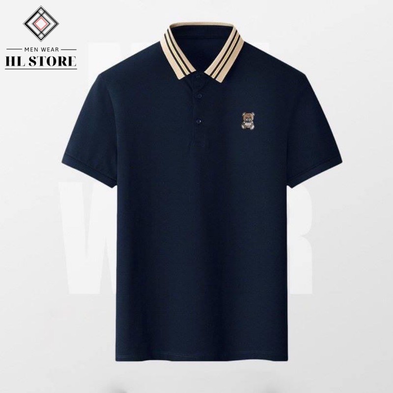 Áo thun Polo nam cổ bẻ thêu Gấu vải cá sấu Cotton xuất xịn, chuẩn form,sang trọng-lịch lãm | BigBuy360 - bigbuy360.vn