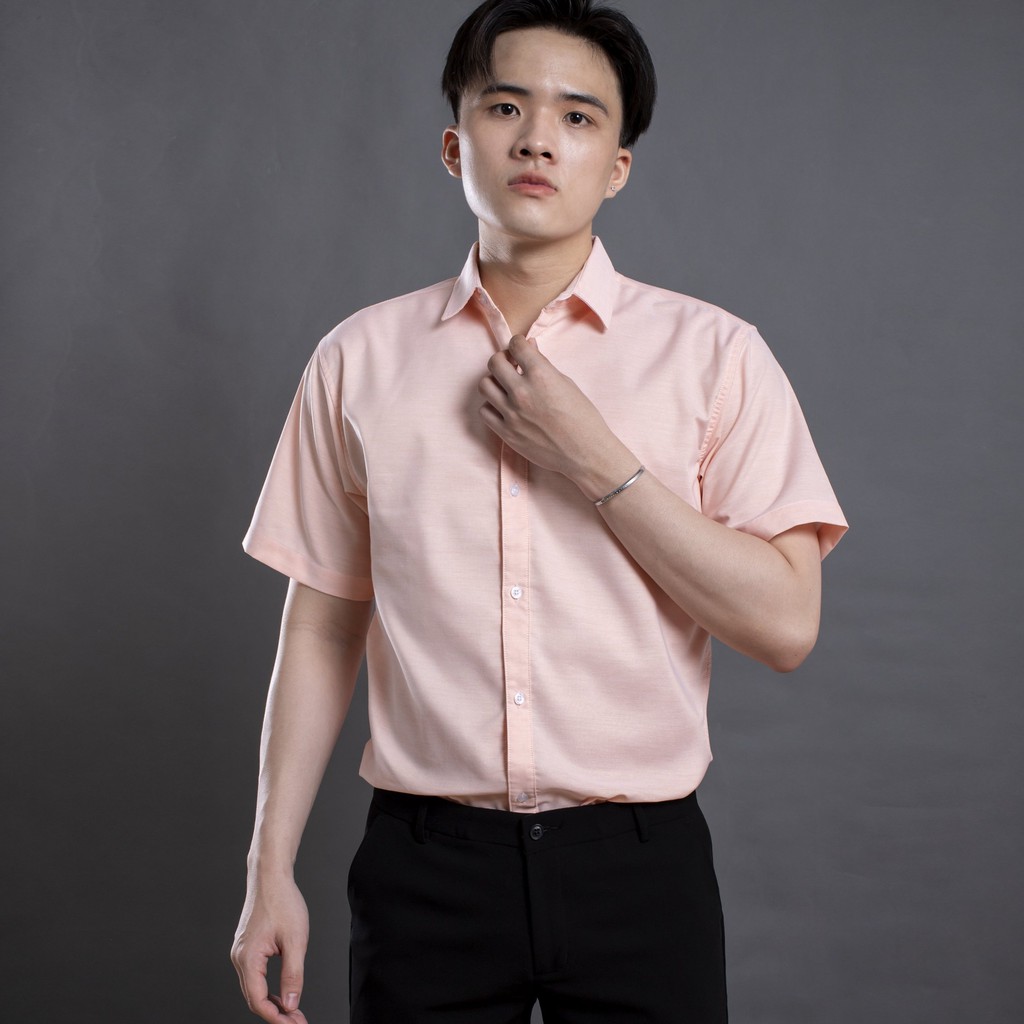 Áo sơ mi nam ngắn tay LADOS - 8054 chất vải Oxford cực chuẩn - Áo sơ mi tay ngắn mẫu mới nhất | BigBuy360 - bigbuy360.vn