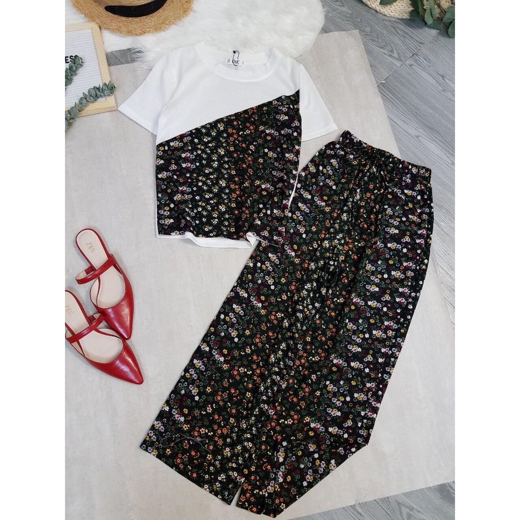 Sét Áo Và Quần Bi Hoa Cati